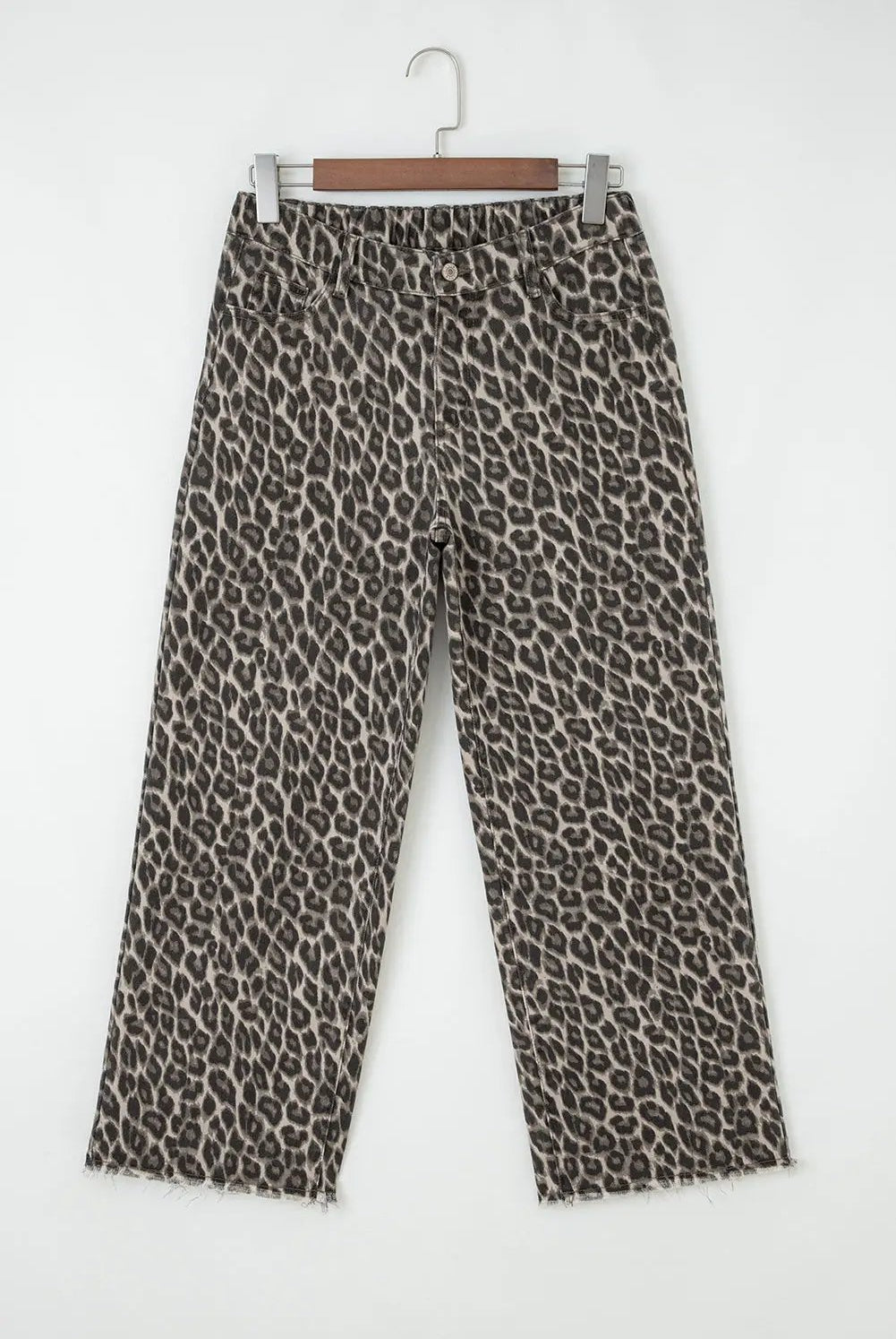 Grateful Threads Boutique Yellow Leopard Straight Leg Jeans - Jeans Yellow Leopard Straight Leg Jeans