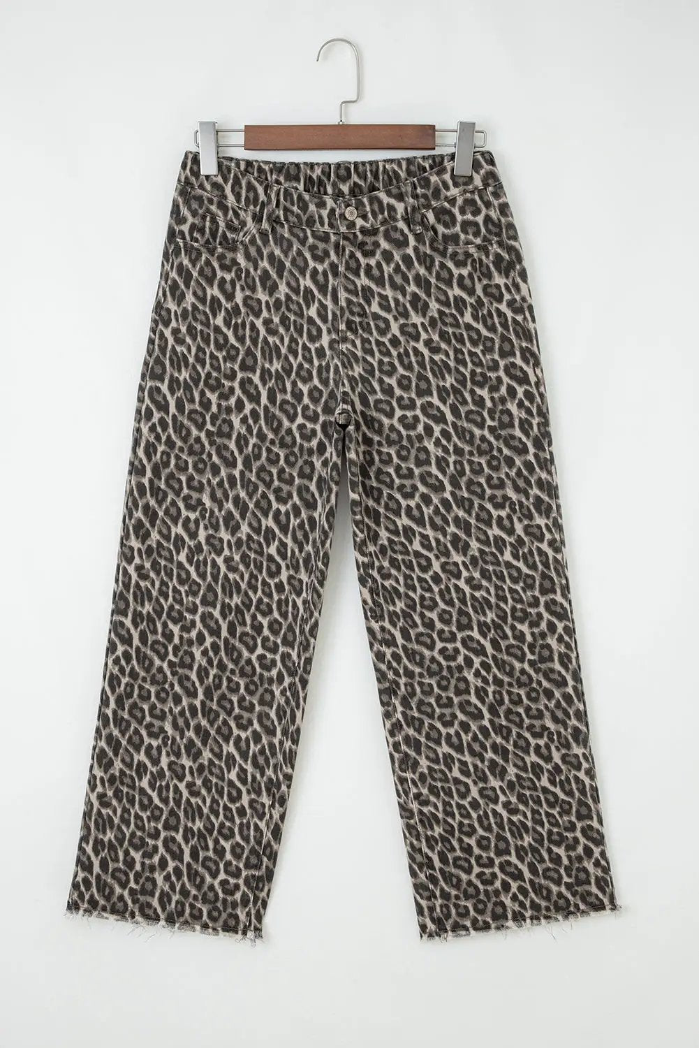 Grateful Threads Boutique Yellow Leopard Straight Leg Jeans - Jeans Yellow Leopard Straight Leg Jeans