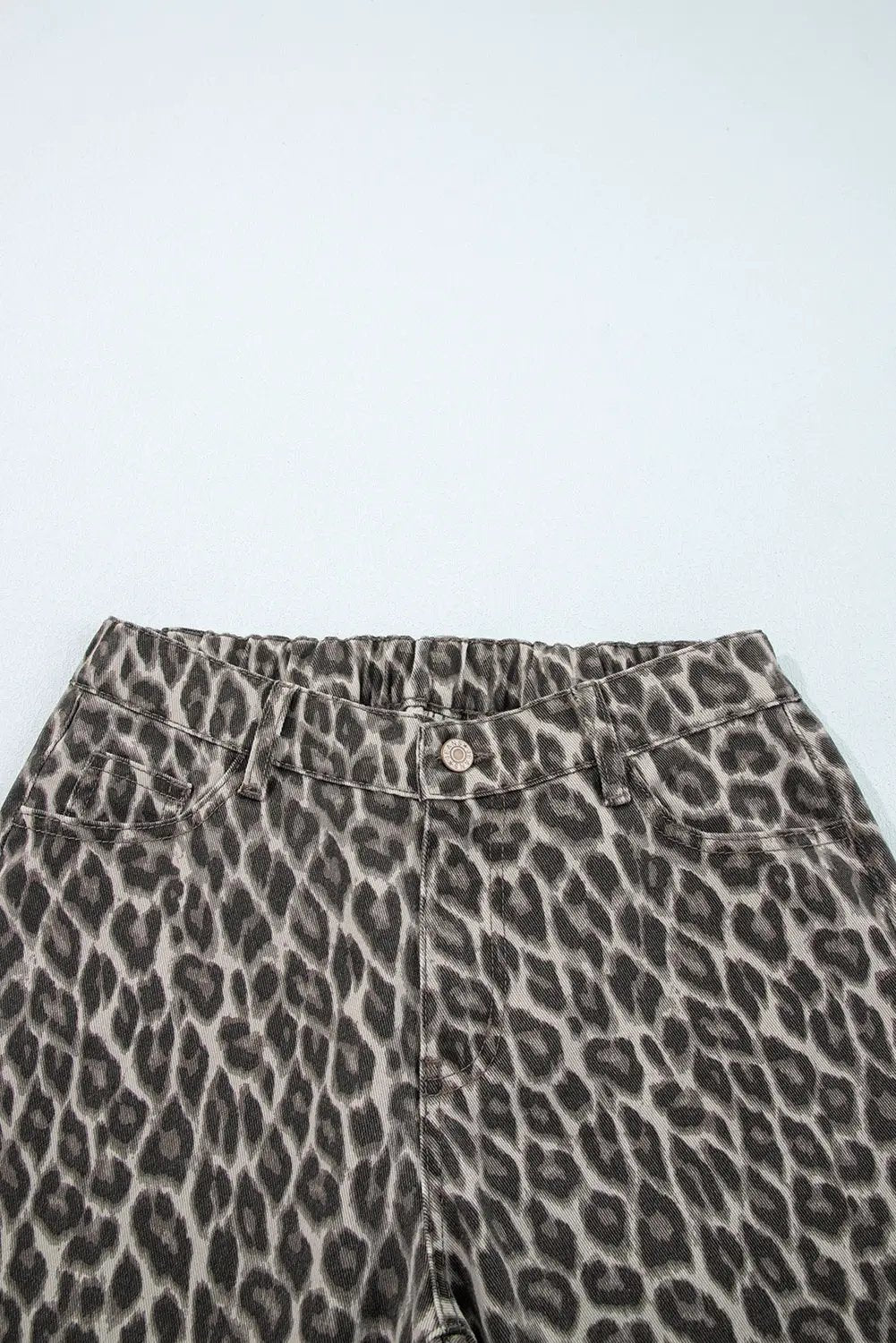 Grateful Threads Boutique Yellow Leopard Straight Leg Jeans - Jeans Yellow Leopard Straight Leg Jeans