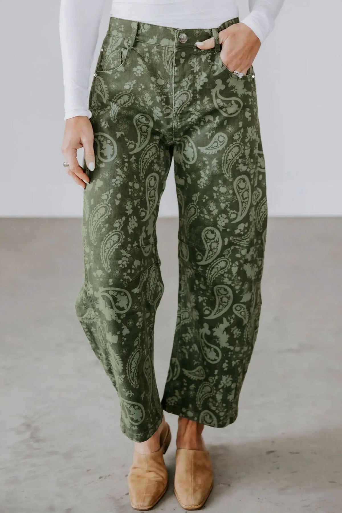 The Delaney Jeans - Green — view 3