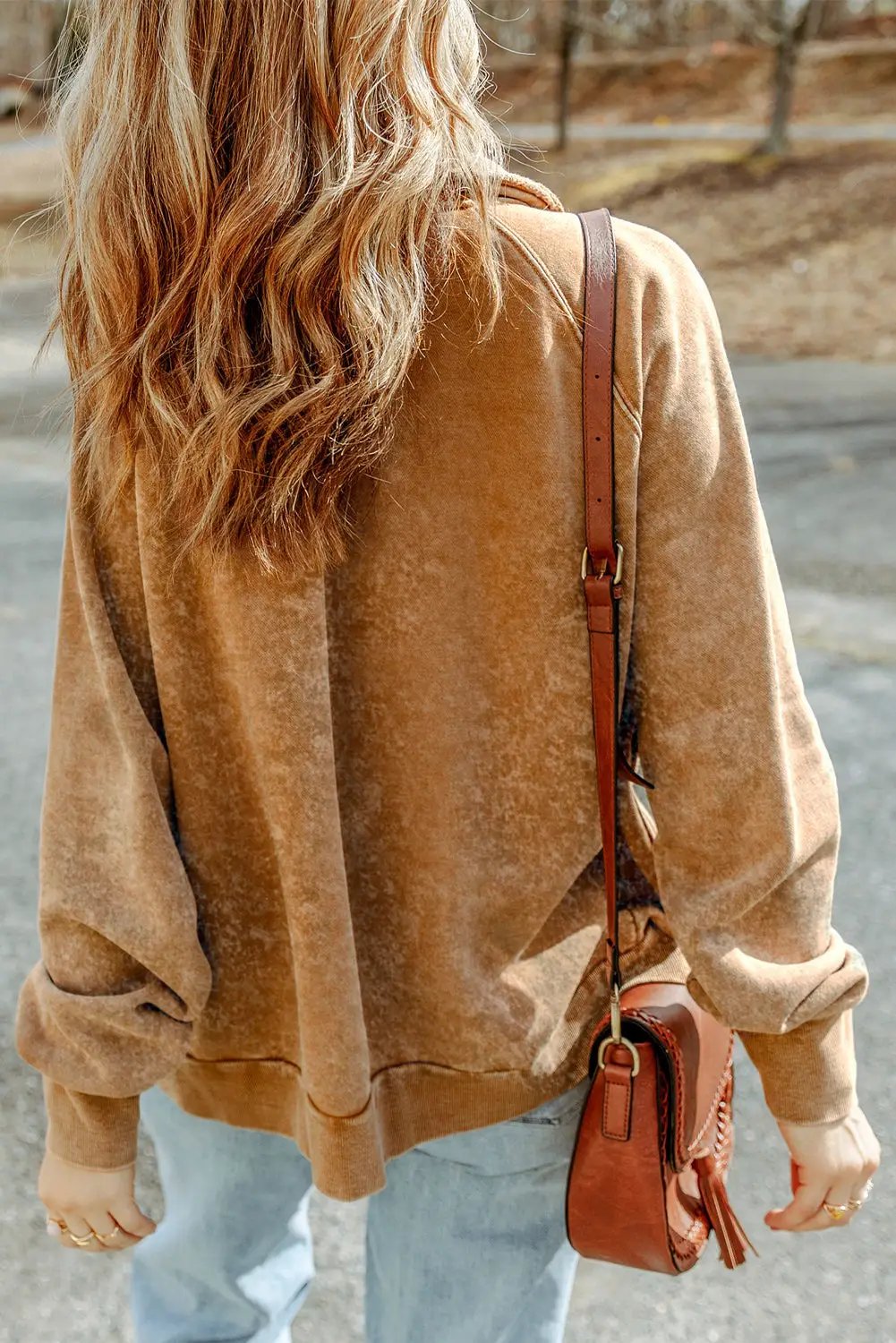 Grateful Threads Boutique Khaki Vintage Washed Button Shacket with Flap Pockets - Coats & Jackets