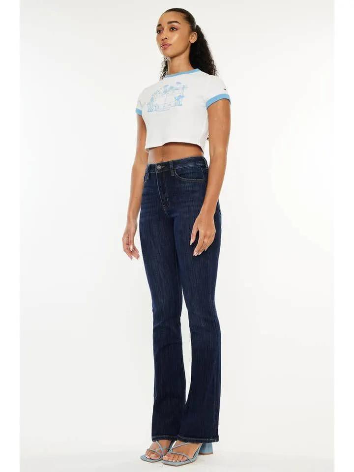 KanCan KanCan Marietta High Rise Bootcut Jeans – Dark Wash - Jeans Dark wash high rise bootcut