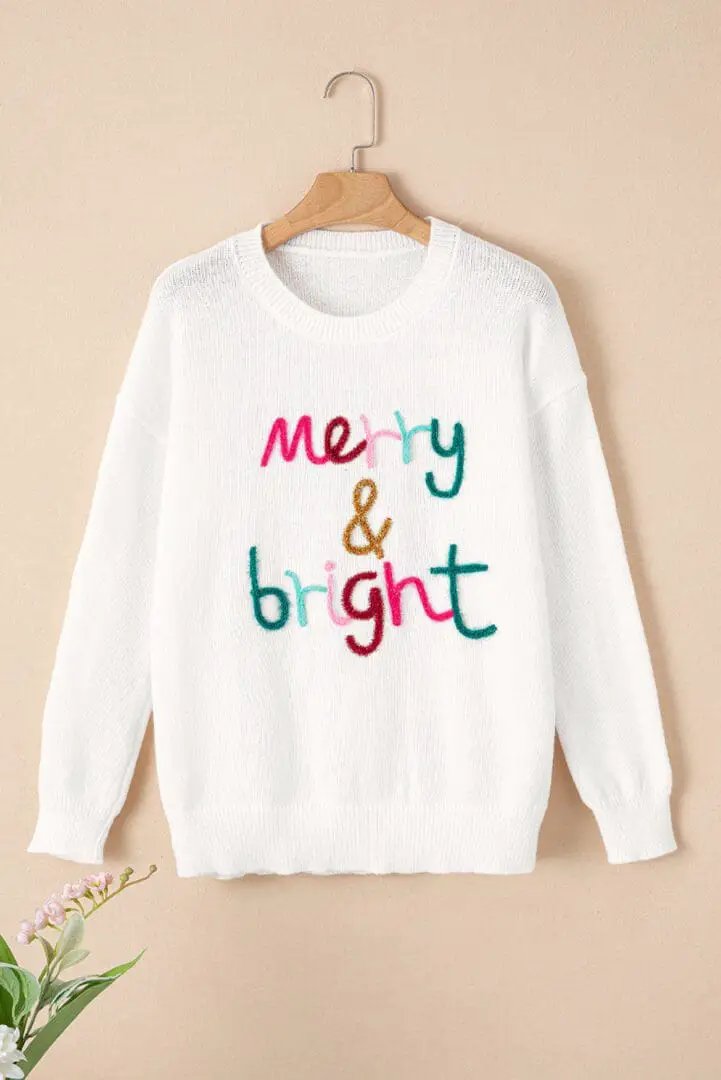 Grateful Threads Boutique Merry & Bright Sweater - Sweaters