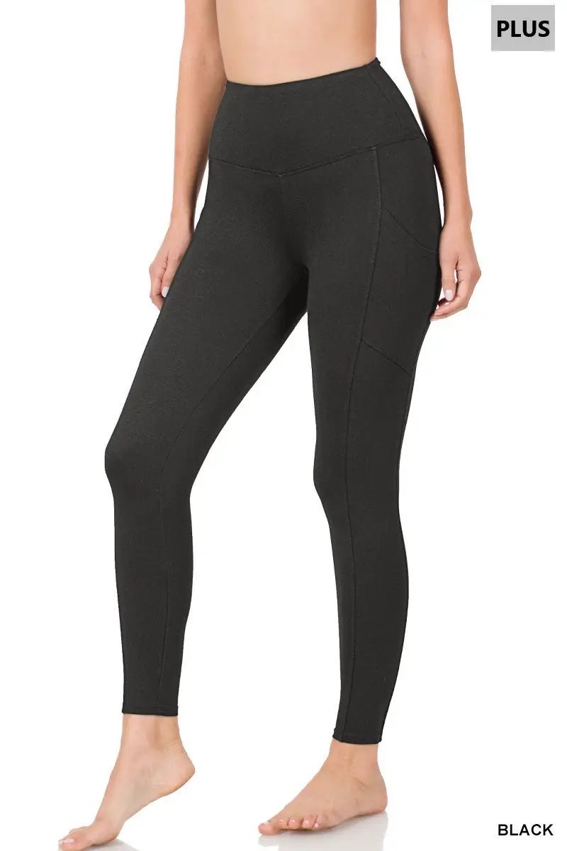 Zenana Zenana Plus Brushed Microfiber Full Length Leggings - Leggings Zenana Plus Brushed Microfiber Full Length Leggings
