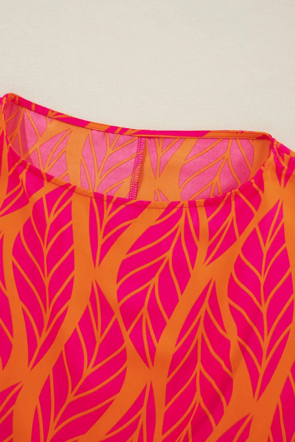 Grateful Threads Boutique Rose Leafy Printed Smocked Lantern Sleeve Plus Size Blouse - Blouses Rose Leafy Printed Smocked Lantern Sleeve Plus Size Blouse