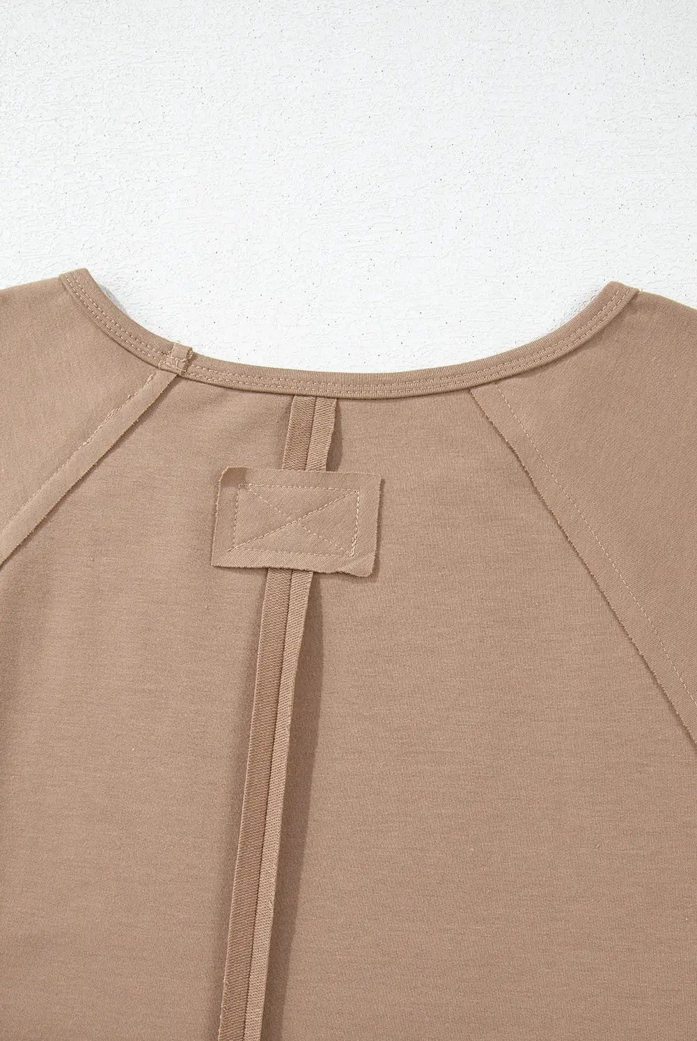 Grateful Threads Boutique French Beige Flower Striped Patchwork Loose Sweatshirt - Sweatshirts
