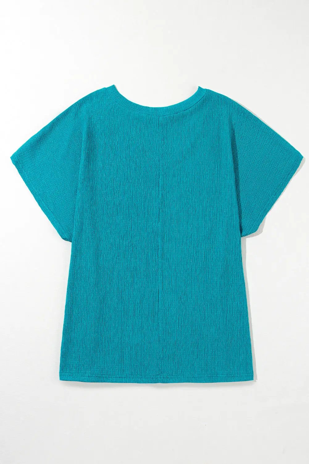 Grateful Threads Boutique Blue Sapphire Textured V-Neck PLUS - Shirts