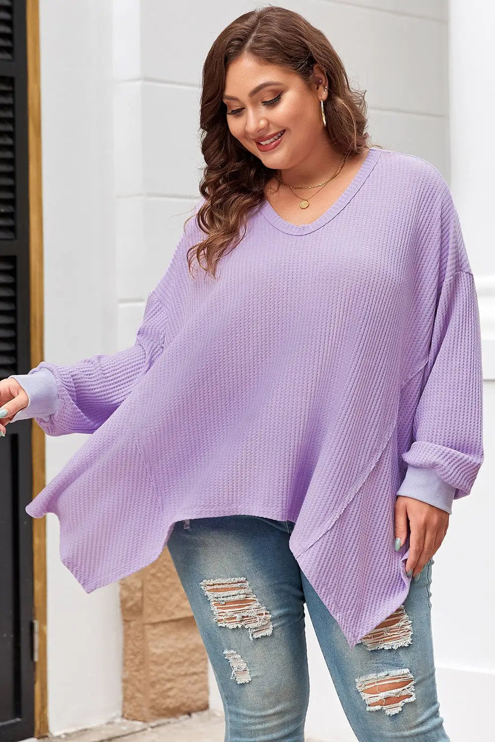 Grateful Threads Boutique Orchid Petal Flowy Top PLUS - Clothing Tops