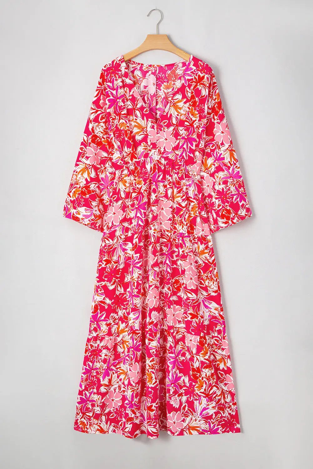 Grateful Threads Boutique Rose Floral Maxi Dress PLUS - Dresses floral maxi plus size dress
