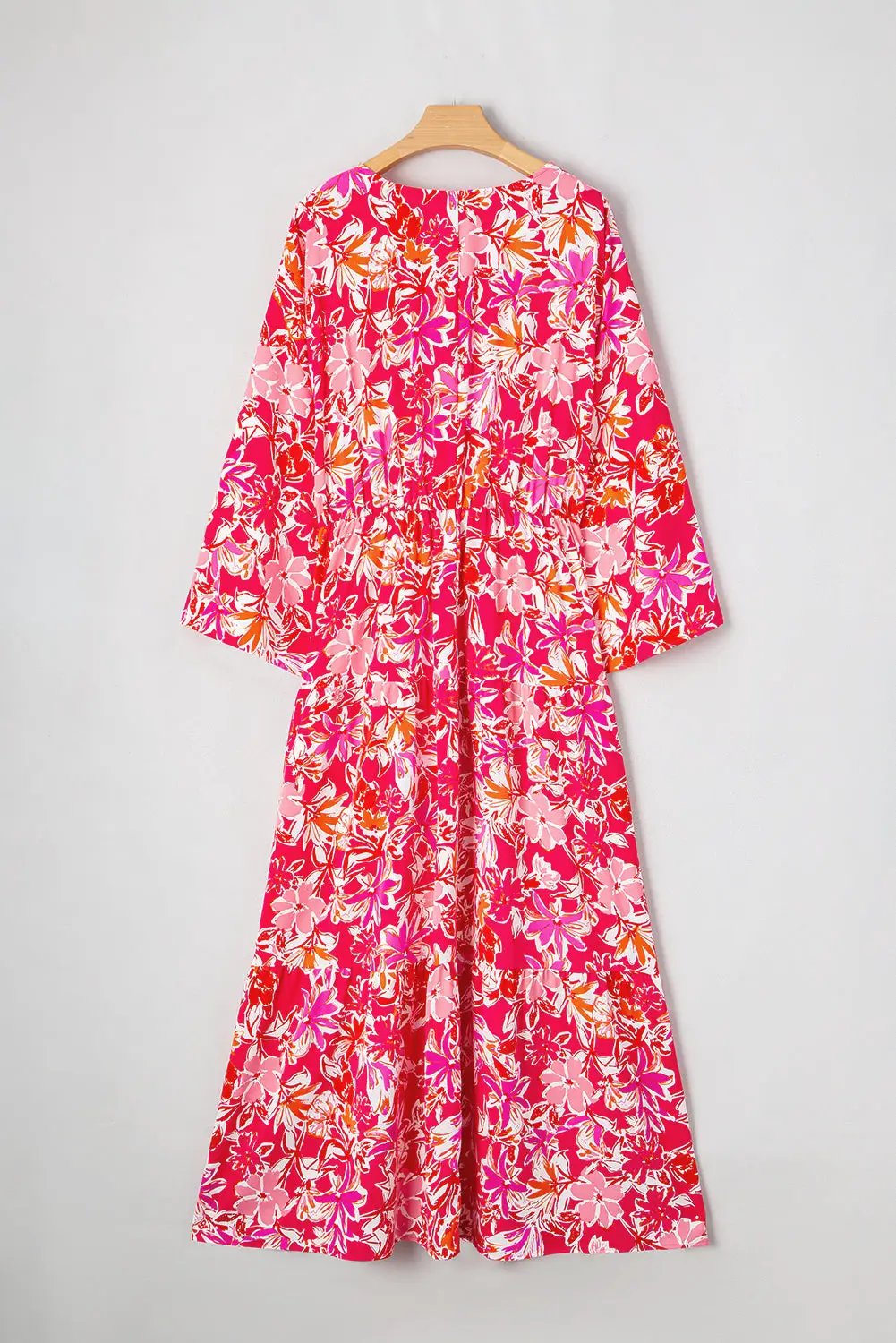Grateful Threads Boutique Rose Floral Maxi Dress PLUS - Dresses floral maxi plus size dress
