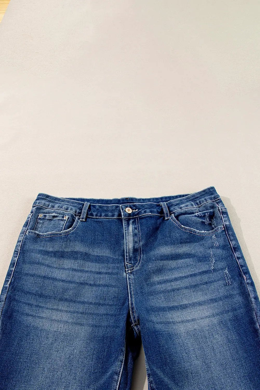 Grateful Threads Boutique Dirty Blue Plus Size High Waist Side Slits Flare Jeans - Jeans