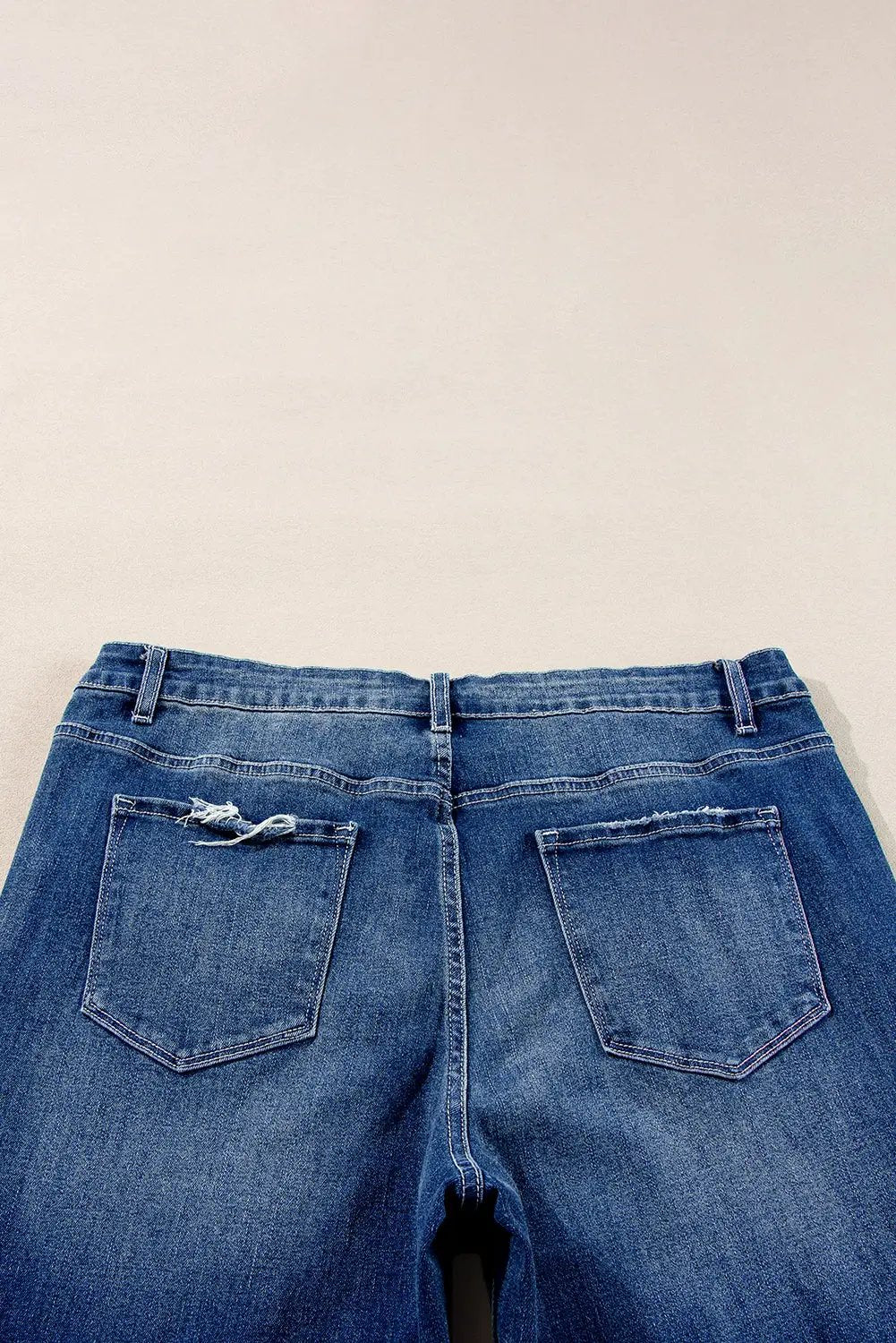 Grateful Threads Boutique Dirty Blue Plus Size High Waist Side Slits Flare Jeans - Jeans