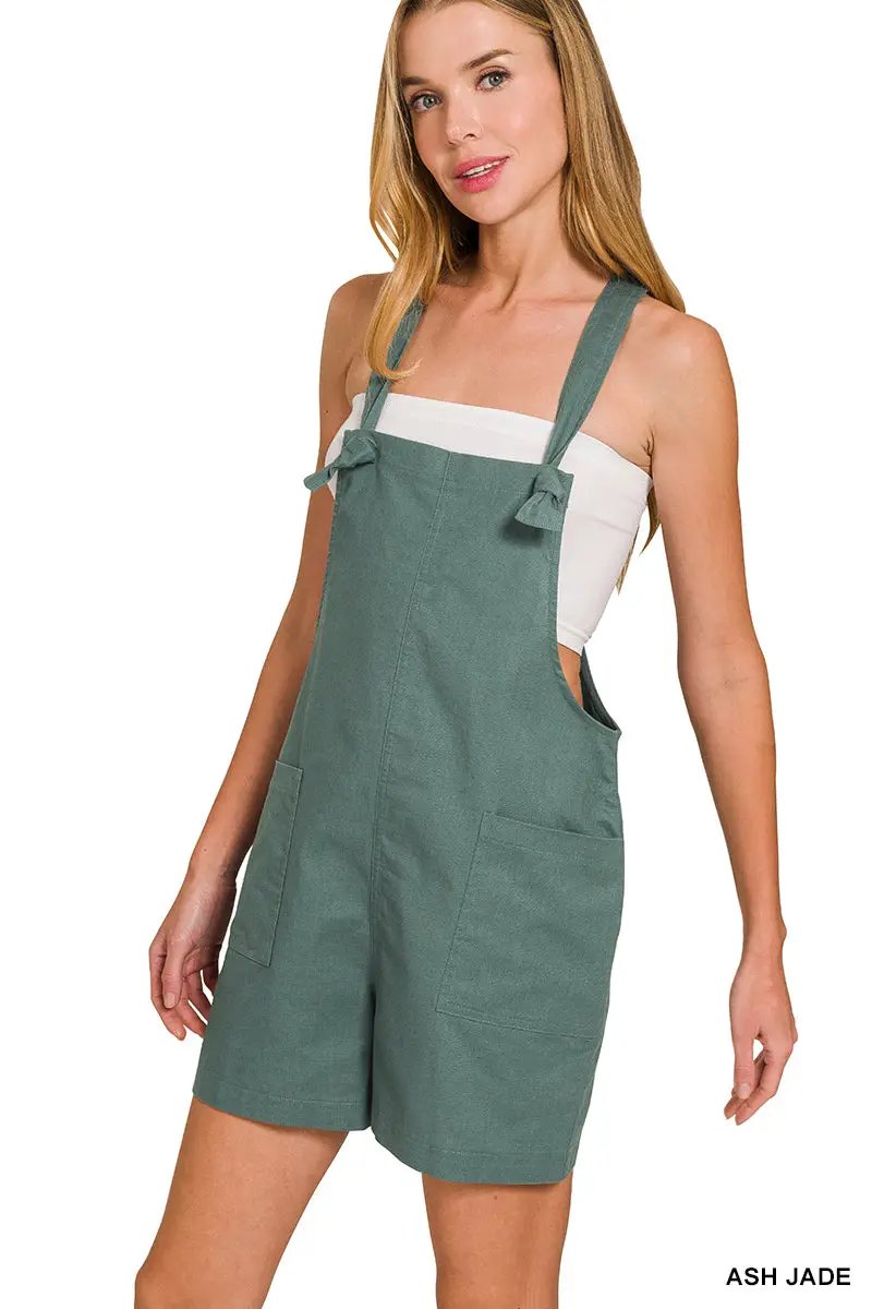 Zenana Zenana Woven Knot Strap Rompers - Baby One-Pieces Zenana Woven Knot Strap Rompers