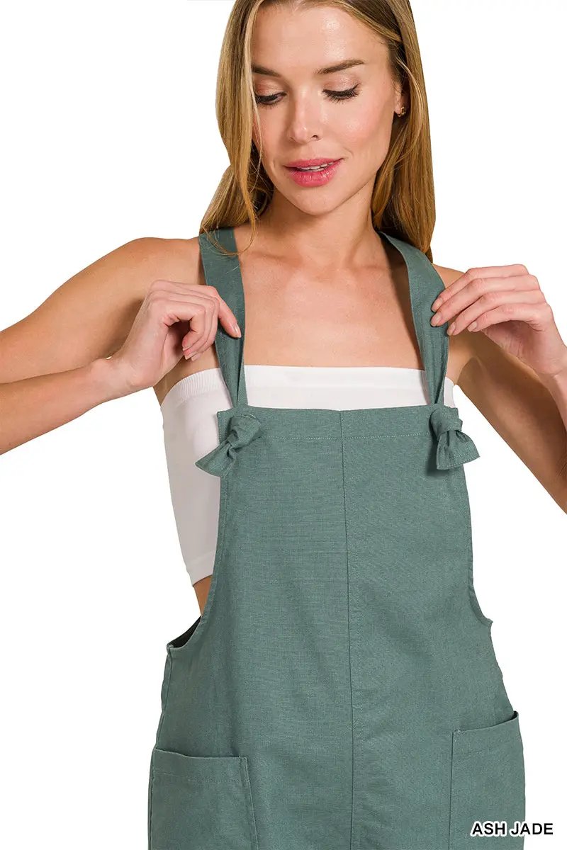 Zenana Zenana Woven Knot Strap Rompers - Baby One-Pieces Zenana Woven Knot Strap Rompers