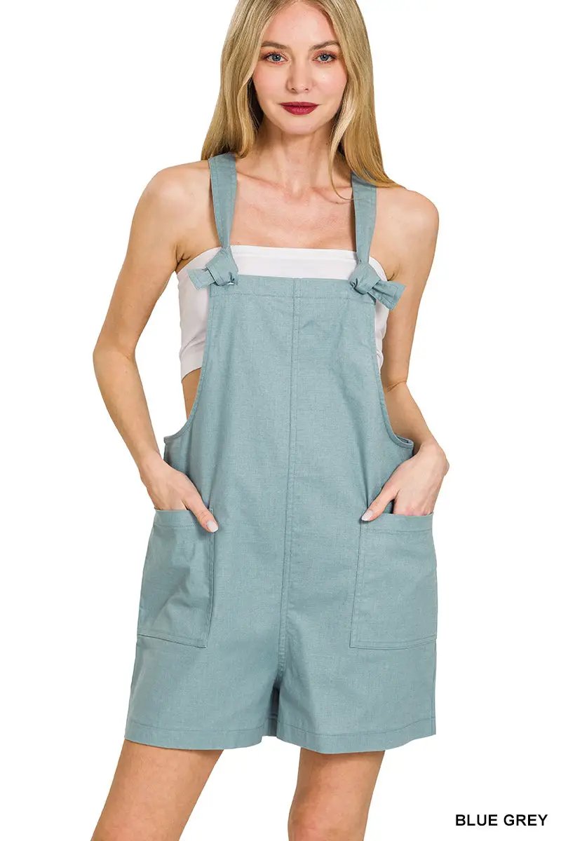 Zenana Zenana Woven Knot Strap Rompers - Baby One-Pieces Zenana Woven Knot Strap Rompers
