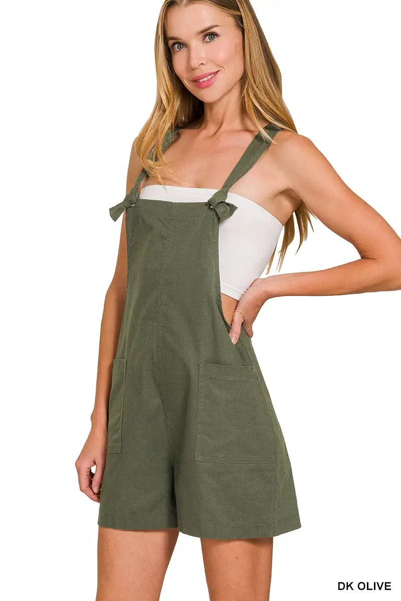 Zenana Zenana Woven Knot Strap Rompers - Baby One-Pieces Zenana Woven Knot Strap Rompers