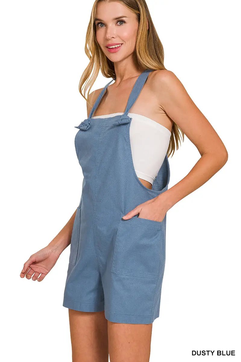 Zenana Zenana Woven Knot Strap Rompers - Baby One-Pieces Zenana Woven Knot Strap Rompers