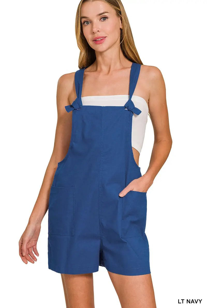 Zenana Zenana Woven Knot Strap Rompers - Baby One-Pieces Zenana Woven Knot Strap Rompers