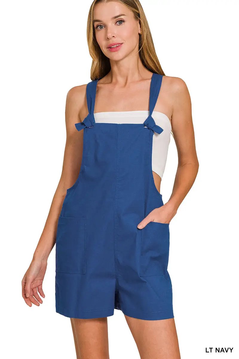 Zenana Zenana Woven Knot Strap Rompers - Baby One-Pieces Zenana Woven Knot Strap Rompers