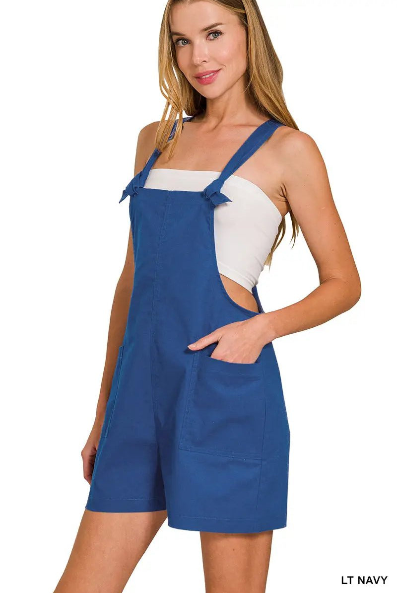 Zenana Zenana Woven Knot Strap Rompers - Baby One-Pieces Zenana Woven Knot Strap Rompers