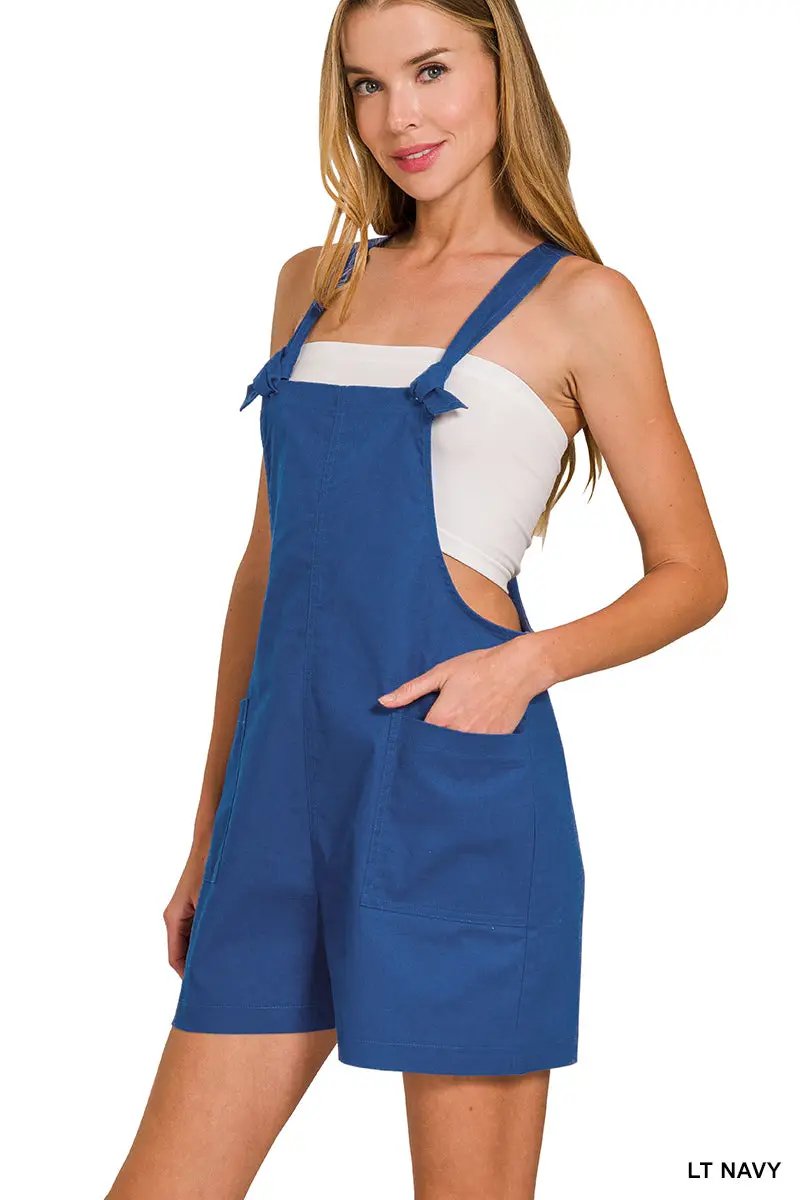 Zenana Zenana Woven Knot Strap Rompers - Baby One-Pieces Zenana Woven Knot Strap Rompers