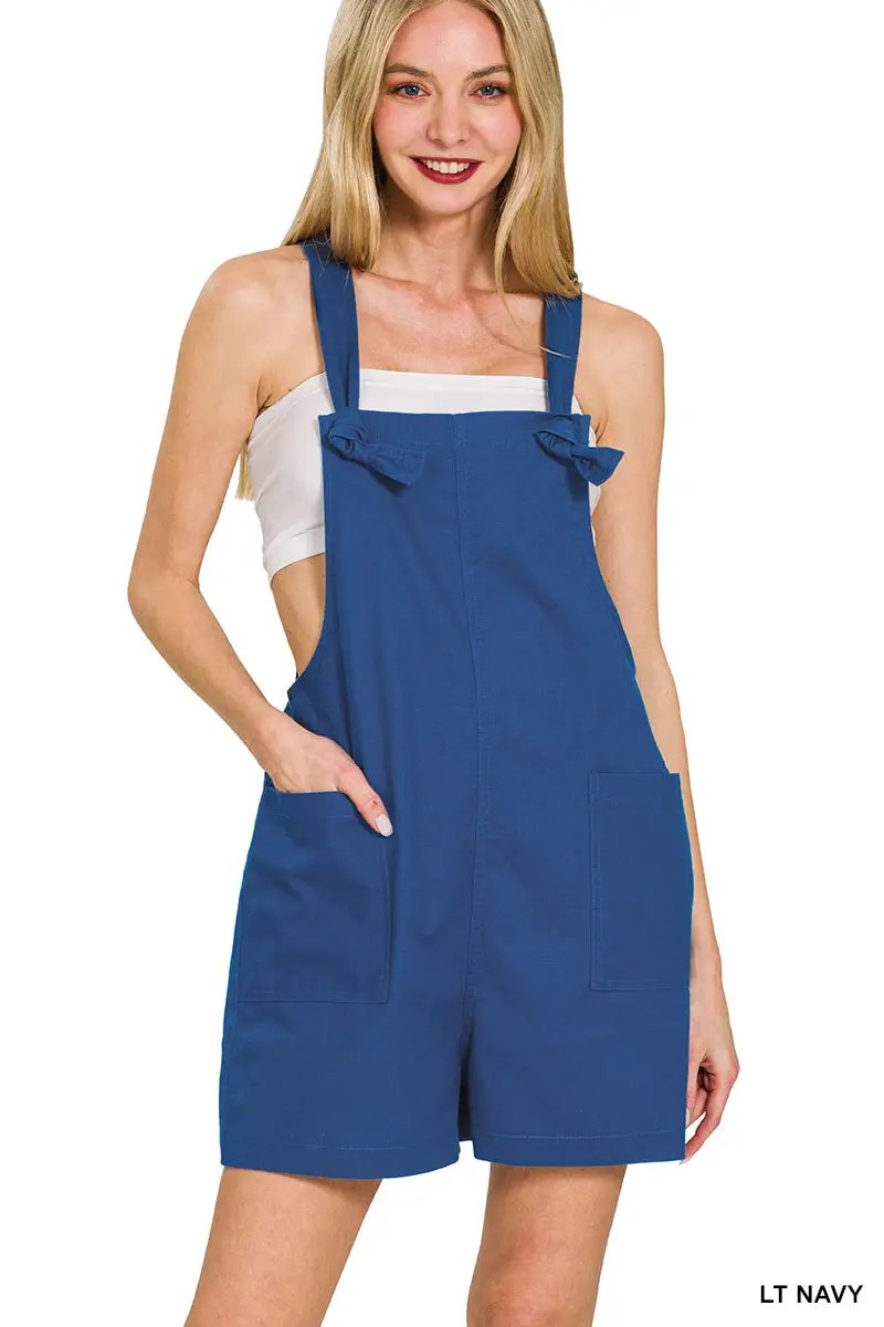 Zenana Zenana Woven Knot Strap Rompers - Baby One-Pieces Zenana Woven Knot Strap Rompers