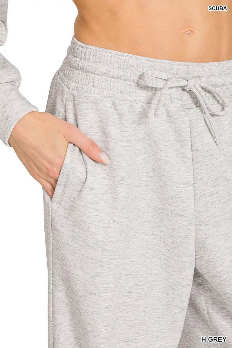 Grateful Threads Boutique Zenana Scuba Crewneck Pullover & Pants 2 Pieces Set - Outfit Sets Zenana Scuba Crewneck Pullover & Pants 2 Pieces Set