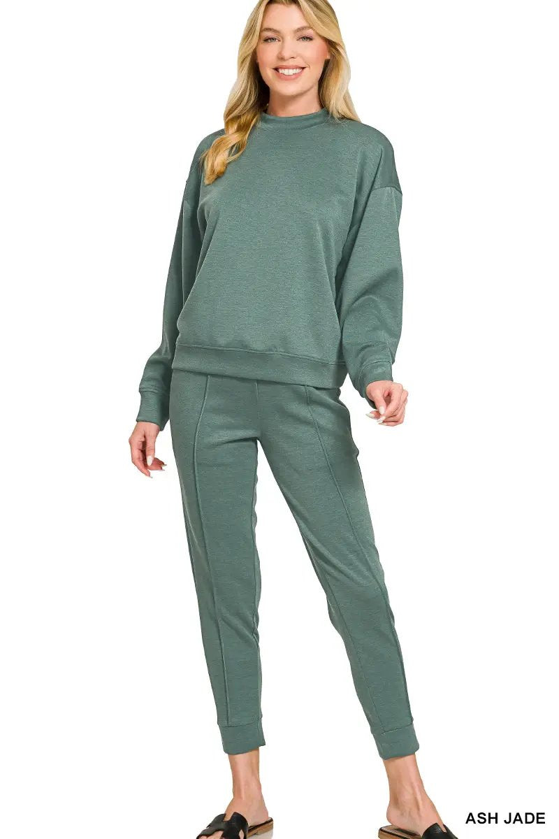 Zenana The Zenana Everyday Elevated Scuba Set - Outfit Sets