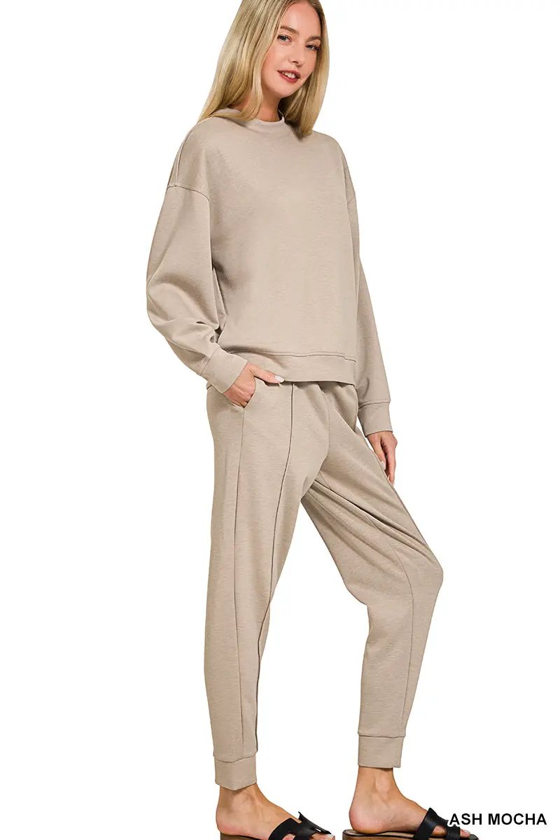 Zenana The Zenana Everyday Elevated Scuba Set - Outfit Sets