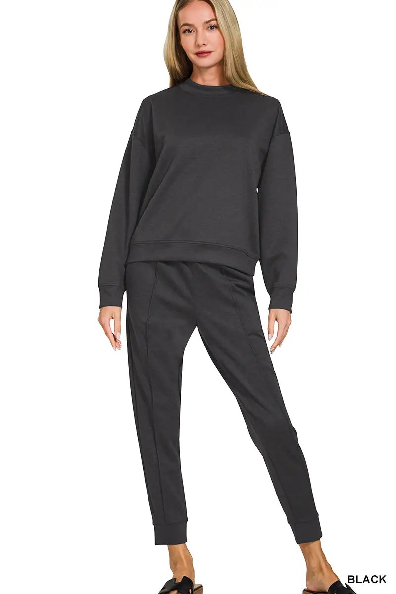 Zenana The Zenana Everyday Elevated Scuba Set - Outfit Sets