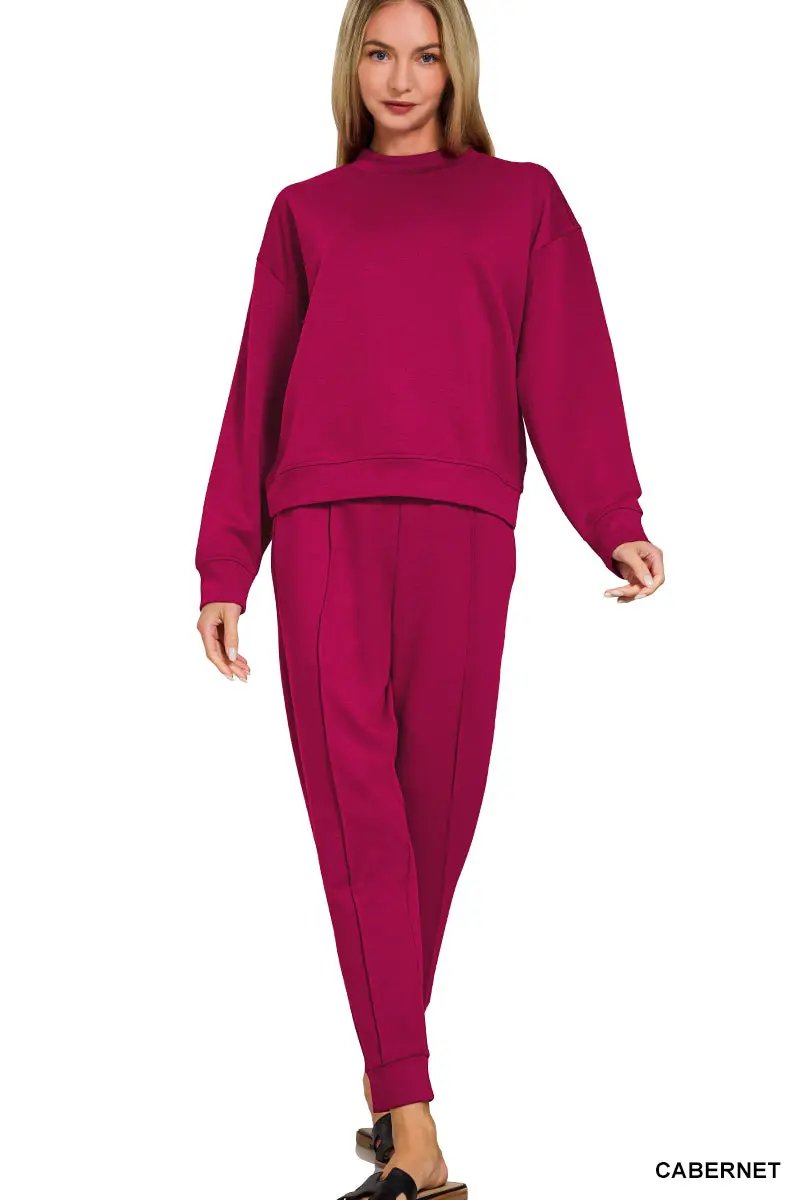 Zenana The Zenana Everyday Elevated Scuba Set - Outfit Sets
