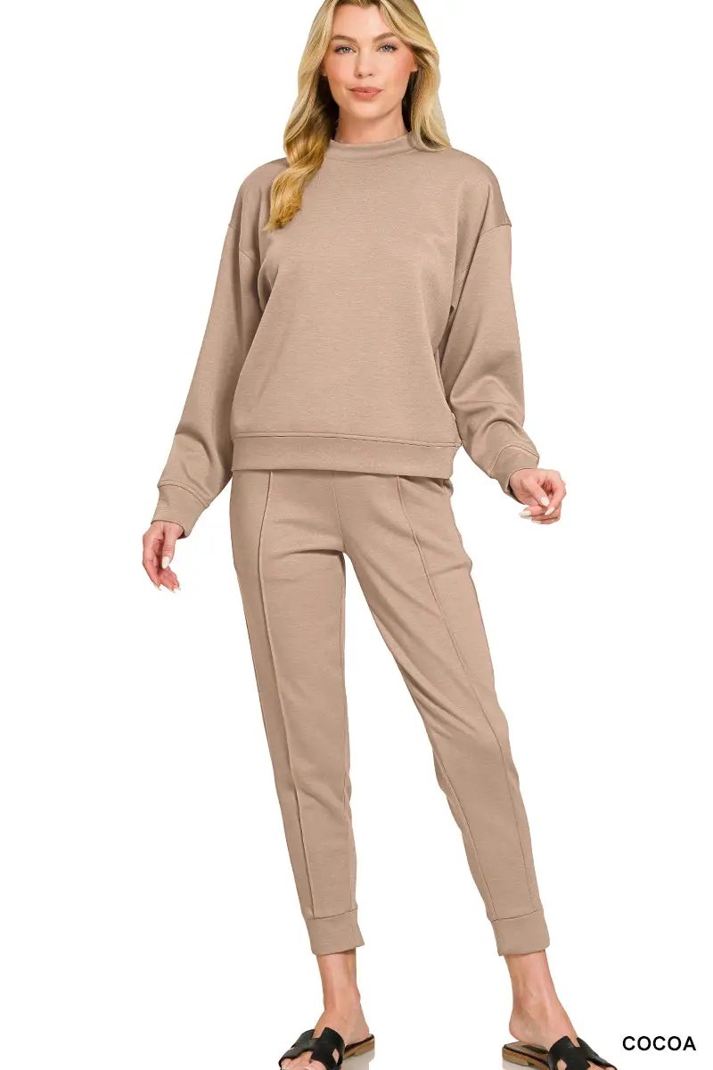 Zenana The Zenana Everyday Elevated Scuba Set - Outfit Sets