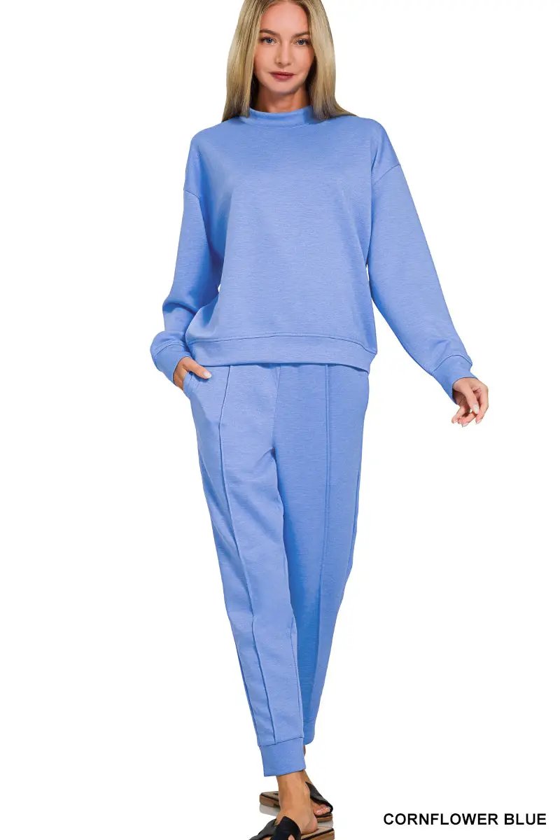 Zenana The Zenana Everyday Elevated Scuba Set - Outfit Sets
