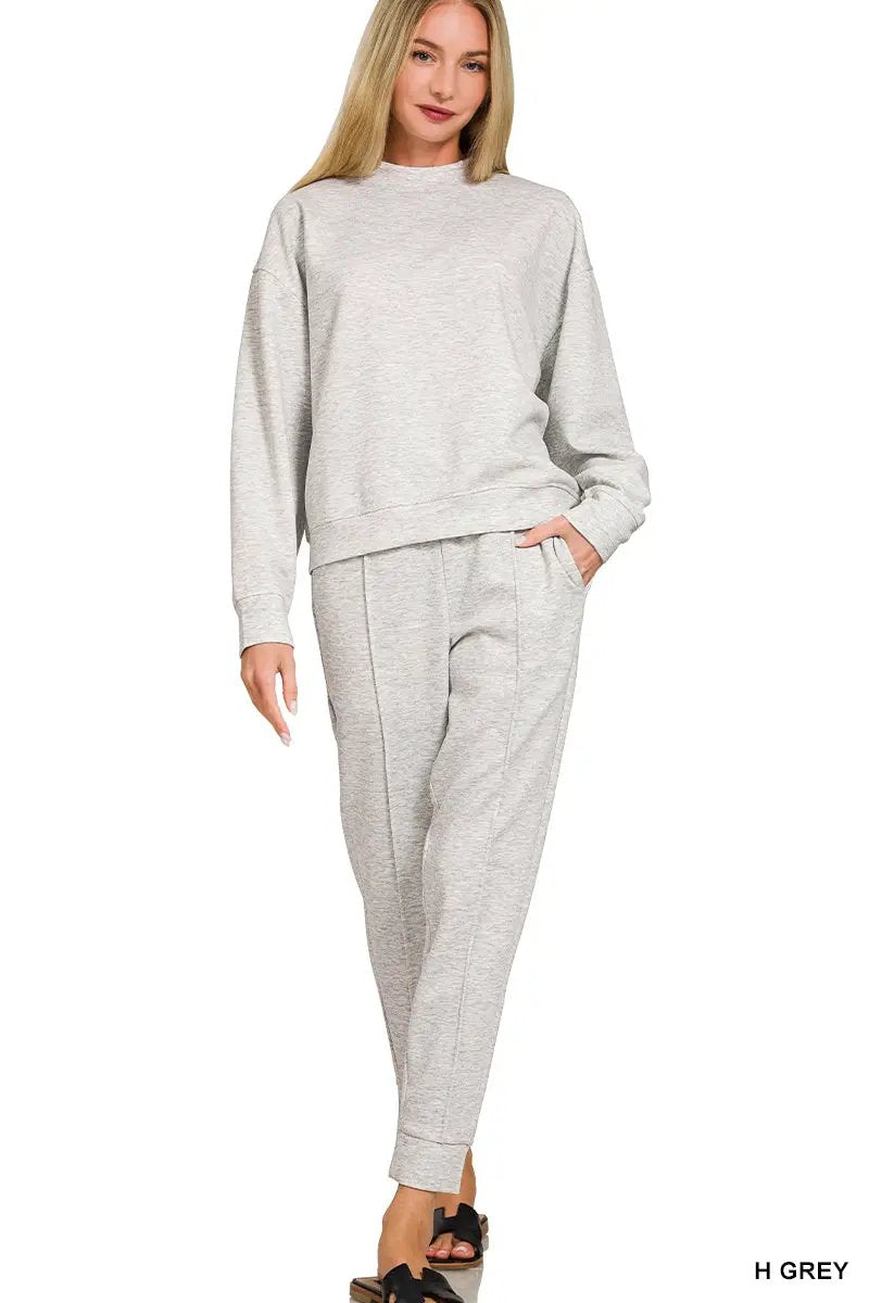 Zenana The Zenana Everyday Elevated Scuba Set - Outfit Sets