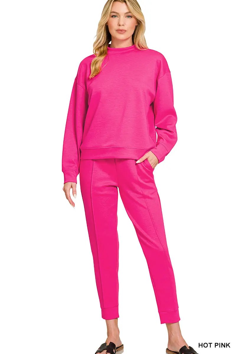 Zenana The Zenana Everyday Elevated Scuba Set - Outfit Sets