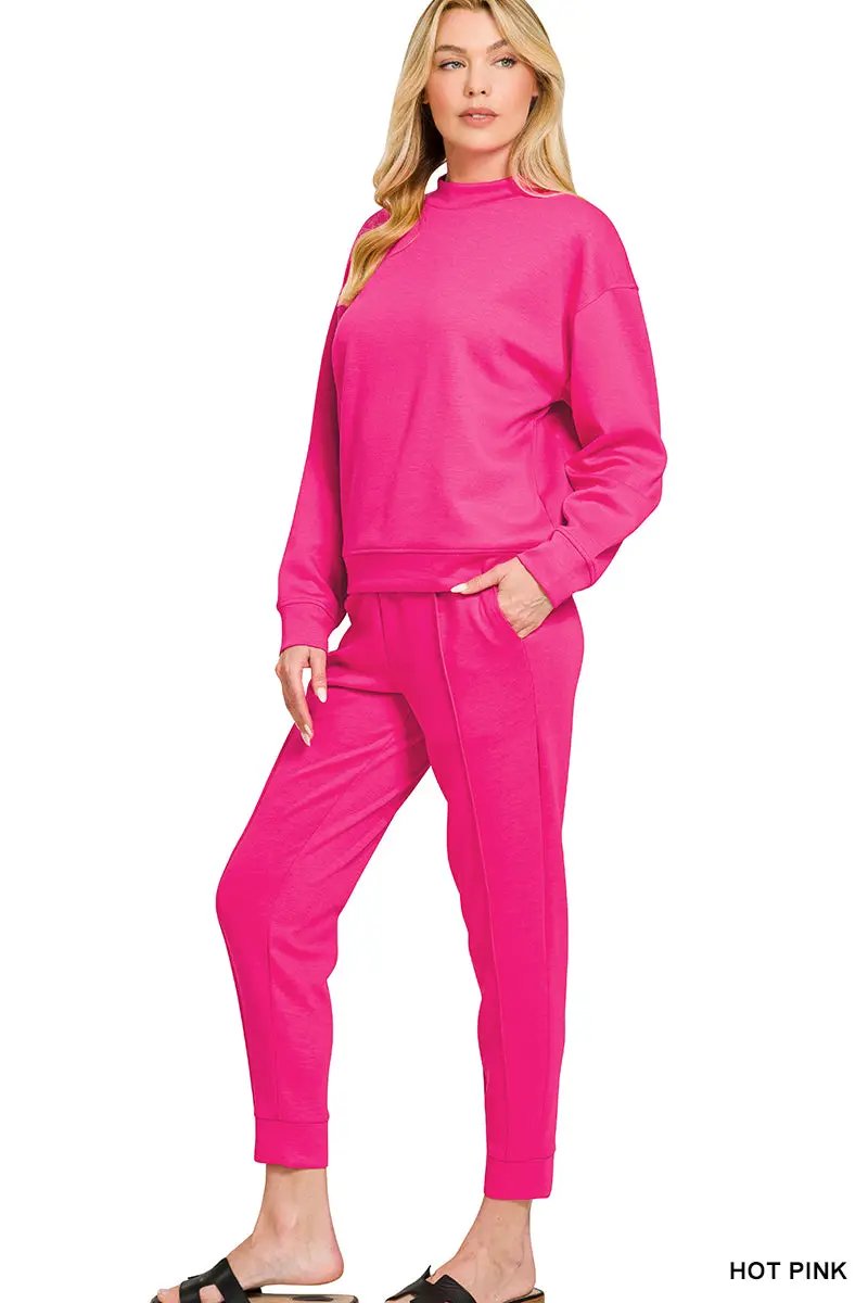 Zenana The Zenana Everyday Elevated Scuba Set - Outfit Sets
