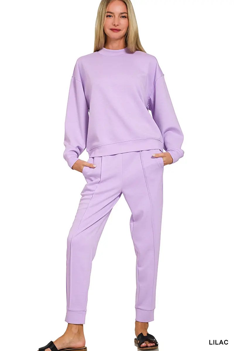 Zenana The Zenana Everyday Elevated Scuba Set - Outfit Sets