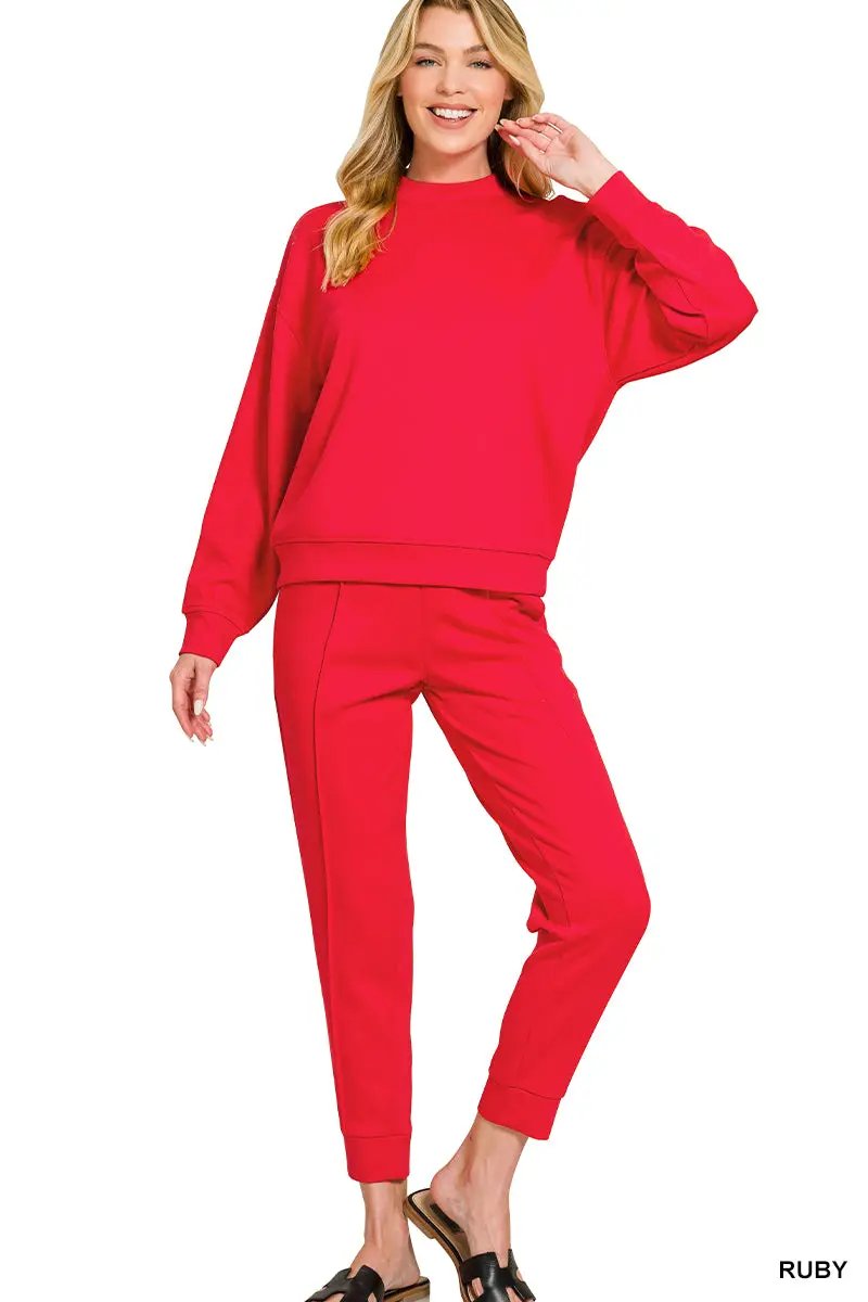 Zenana The Zenana Everyday Elevated Scuba Set - Outfit Sets