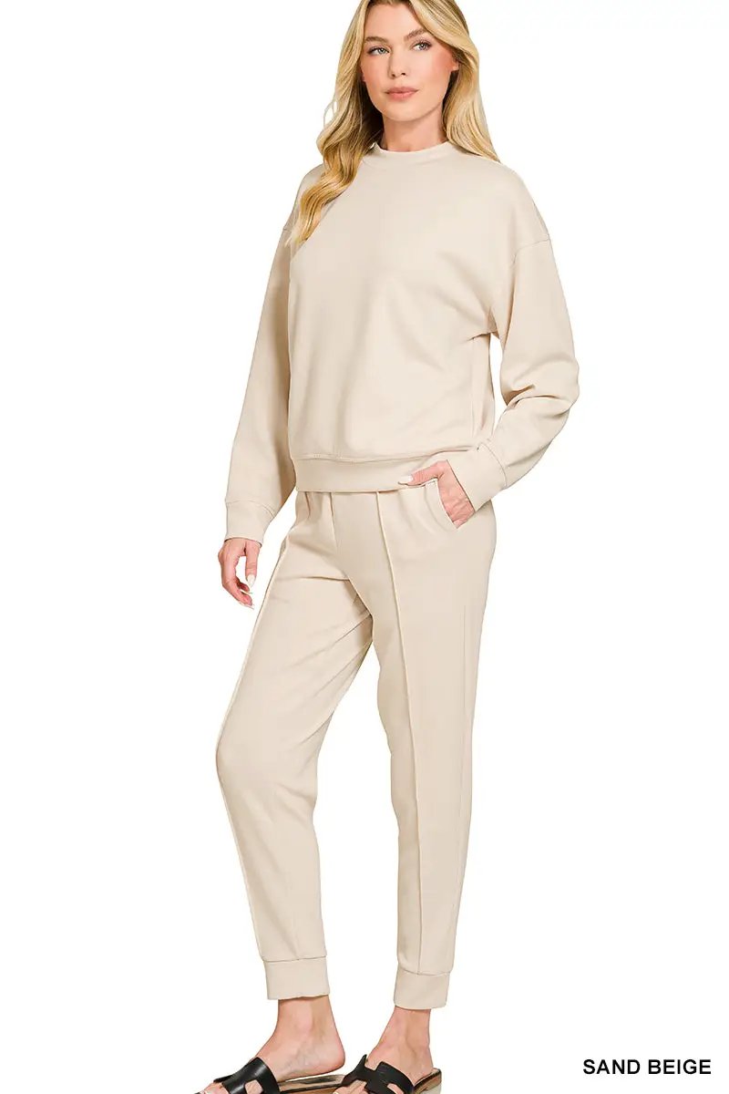 Zenana The Zenana Everyday Elevated Scuba Set - Outfit Sets