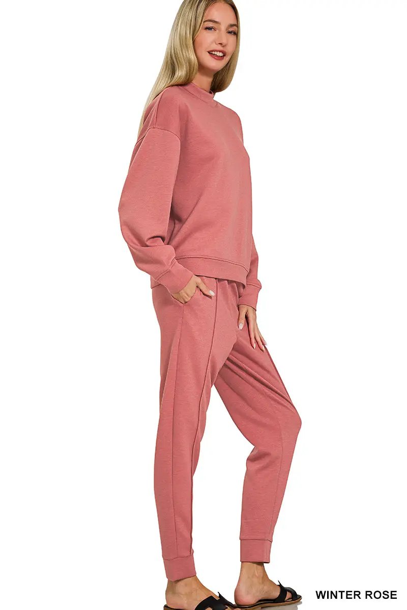 Zenana The Zenana Everyday Elevated Scuba Set - Outfit Sets