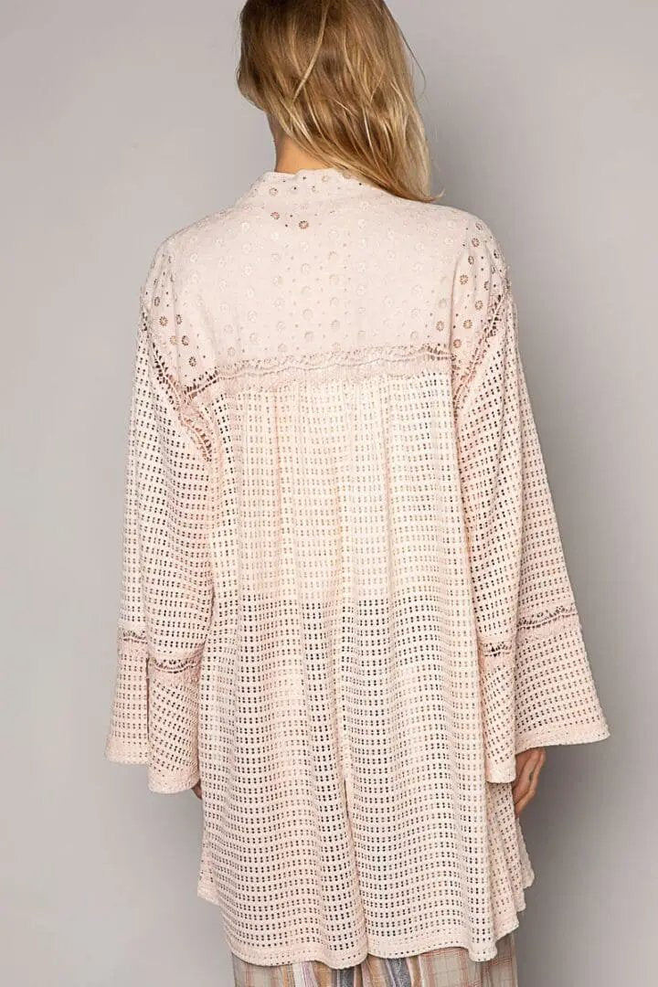 POL Ruffle Sleeve Cardigan - Cardigans