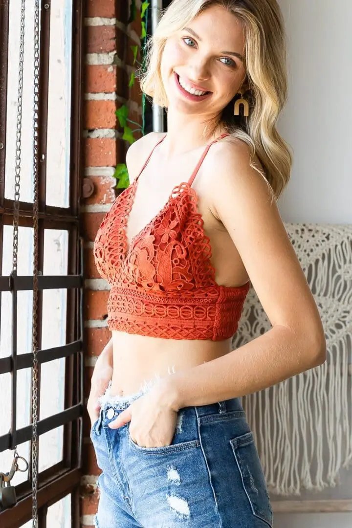 Sewn + Seen Smocked Back Bralette - Bras