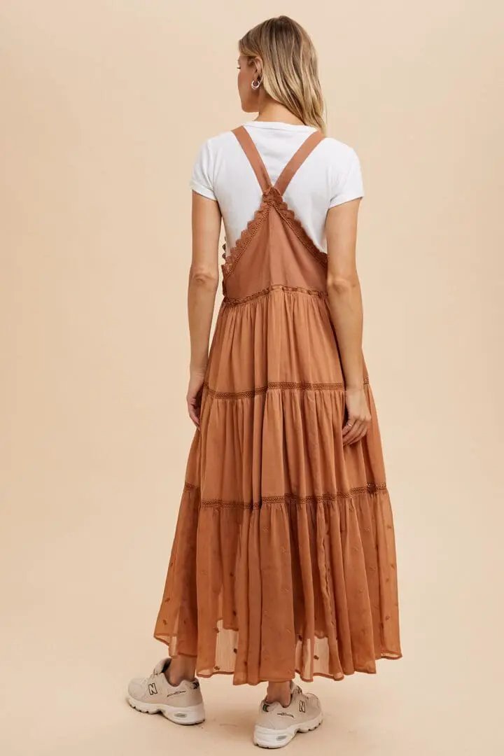 In Loom Skirtall with Lace Insets - Dresses