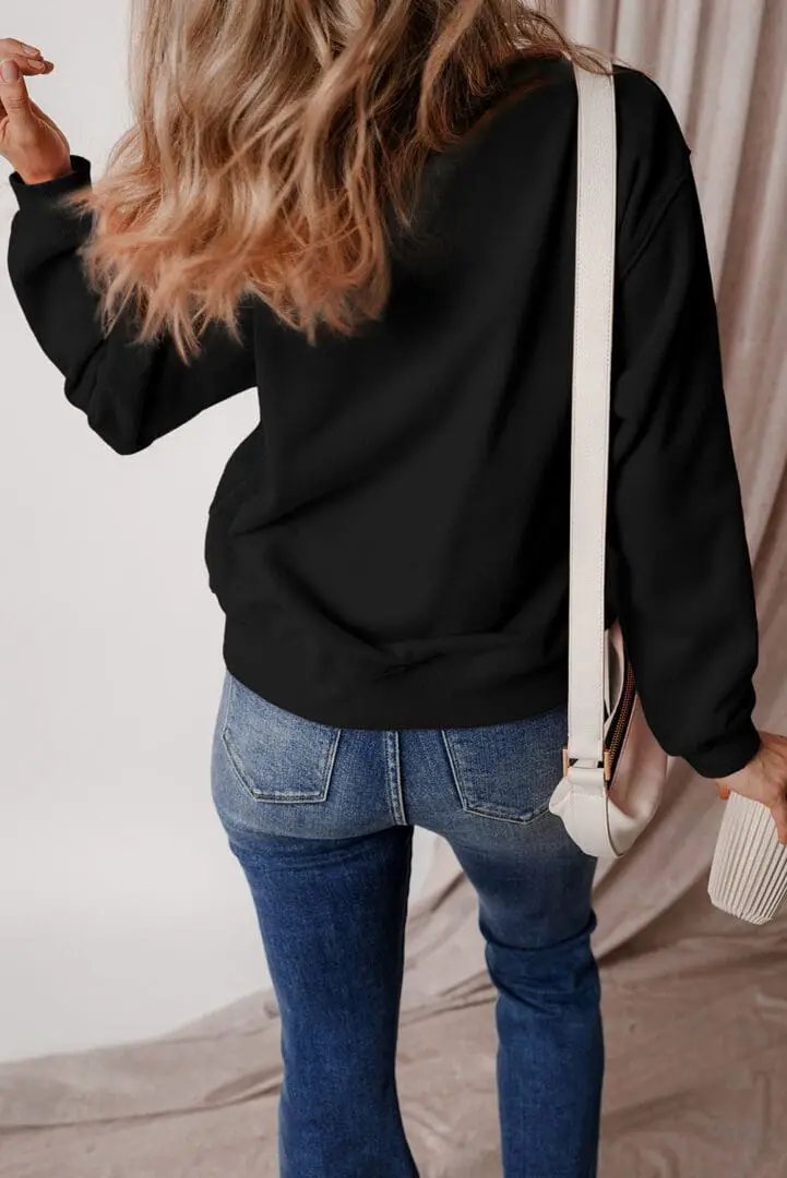 Grateful Threads Boutique Spooky Season Varsity Crewneck Sweatshirt - Sweatshirts