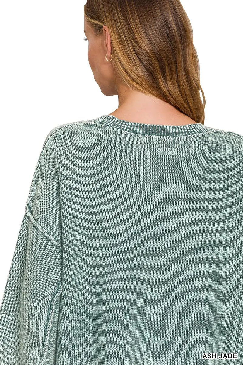 Zenana The Zenana All-Day Boxy Knit Top - Sweaters