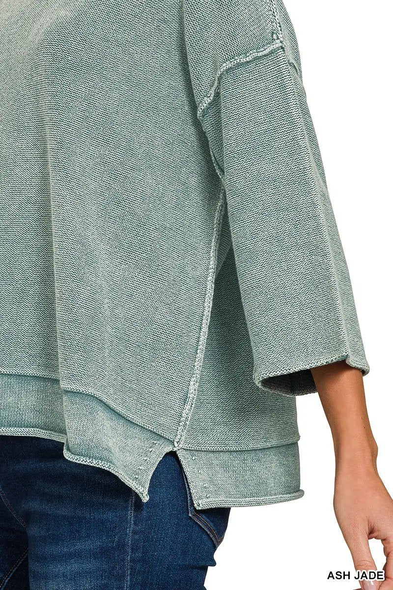 Zenana The Zenana All-Day Boxy Knit Top - Sweaters