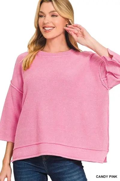 Zenana The Zenana All-Day Boxy Knit Top - Sweaters