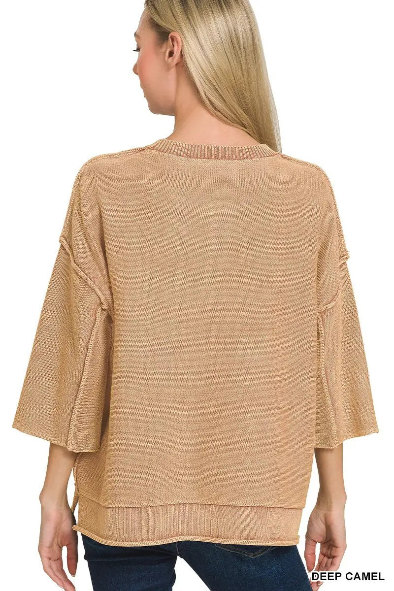 Zenana The Zenana All-Day Boxy Knit Top - Sweaters