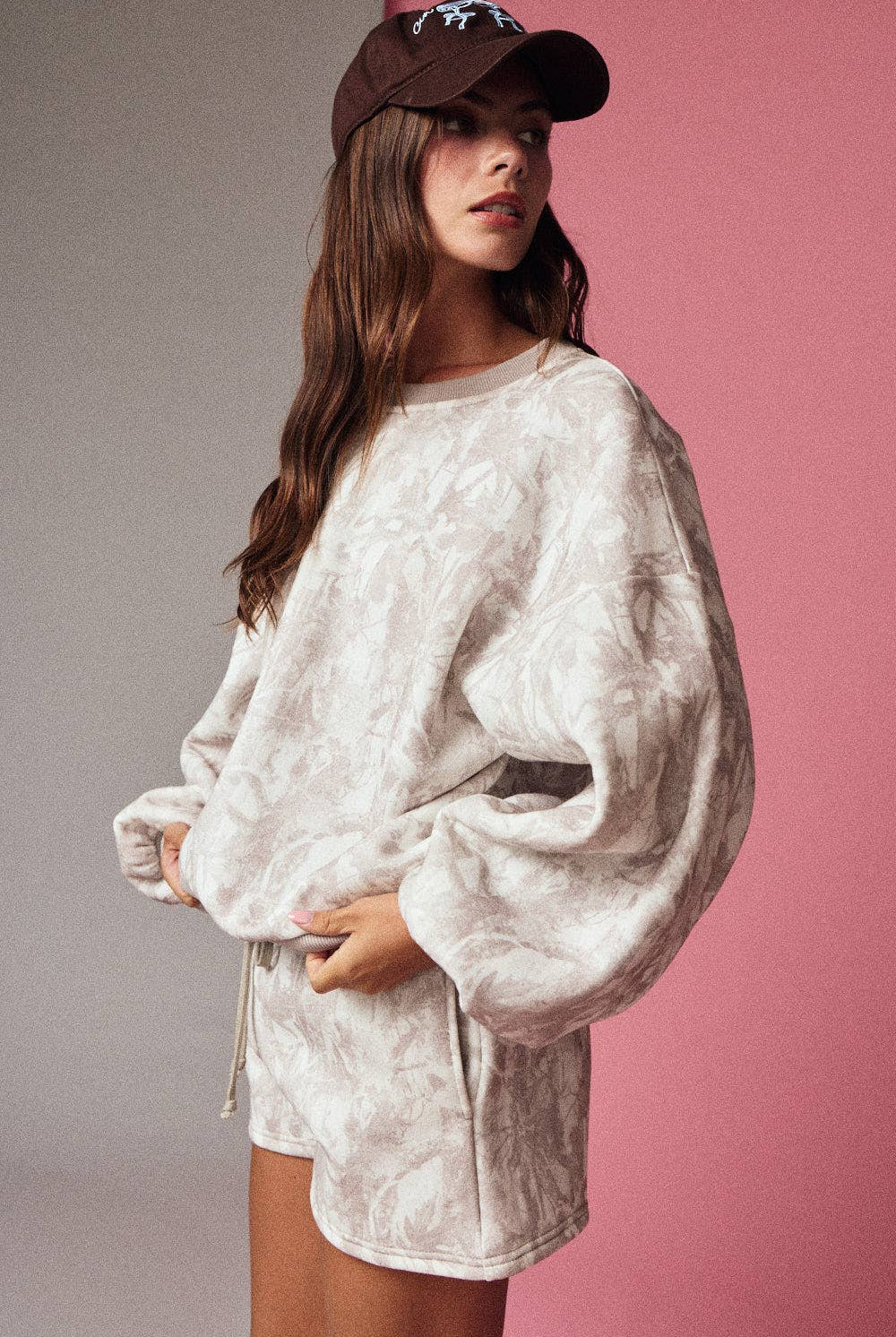 Papermoon The Woodland Camo Crewneck Set: Off White Camo - Outfit Sets