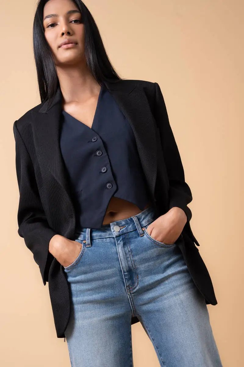 Insane Gene USA The High Rise Relaxed Super Wide Leg: Medium Wash - Jeans